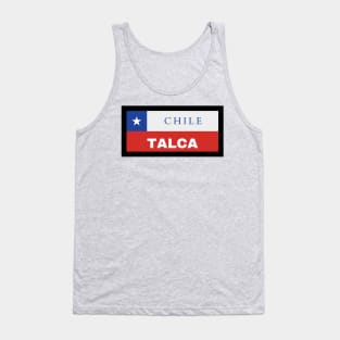 Talca City in Chilean Flag Tank Top